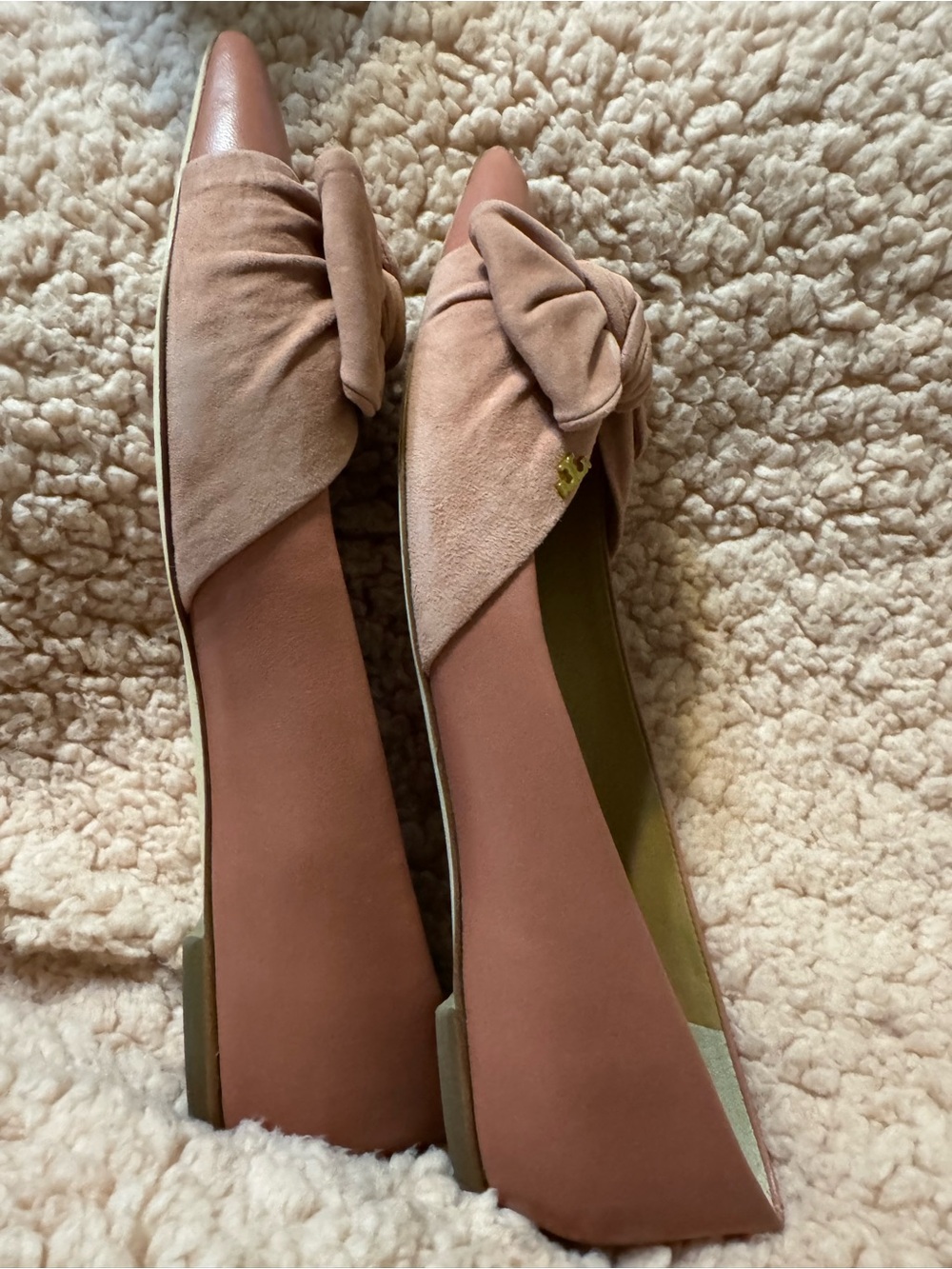 NEW Tory Burch Eleanor Bow leather flat shoes 9.5 - Picture 12 of 16